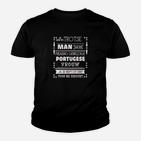 Trotse-Mann-Portugie-Vrouw- Kinder T-Shirt