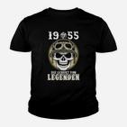 Vintage 1955 Geburt von Legenden Skull Design Kinder Tshirt, Retro-Stil Tee