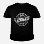 Vintage Premium Tante Kinder Tshirt in Schwarz, Retro Look Geschenk