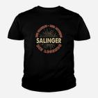 Vintage Salinger Legend Schwarzes Kinder Tshirt, Retro Literatur Design