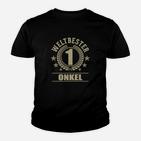 Weltbester Onkel Kinder Tshirt mit Gold-Schriftzug, Ideales Geschenk