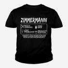 Zimmermann Bester Beruf Kinder T-Shirt