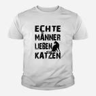 Echte Männer Lieben Katzen Kinder T-Shirt