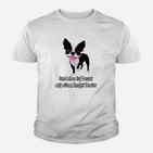 Lustiges Boston Terrier Kinder Tshirt – Leben Besser mit Hund