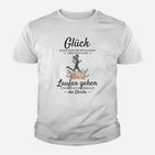 Lustiges Herren Laufshirt Glück kann man nicht kaufen, aber laufen Kinder Tshirt