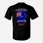 Ich Bin Nicht Perfekt Aber Ein Australier T-Shirt, Patriotisches Design