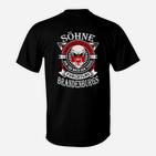 Schwarzes Herren T-Shirt Söhne Brandenburgs Motiv, Stolz & Tradition