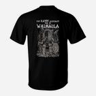 Wikinger Valhalla T-Shirt in Schwarz, Nordische Mythologie Motiv