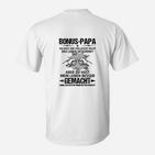 Bonus-Papa Wertschätzungs-T-Shirt, Liebevolle Spruch Mode