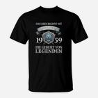 1959 Geburt von Legenden Schwarzes Herren T-Shirt, Retro Design
