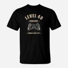 40 Geburtstag Video Gamer Geschenk T-Shirt