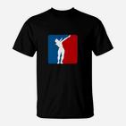 Basketballspieler Silhouette Herren T-Shirt, Grafikdruck Design