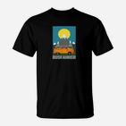 Busfahrer Berge Sonnenuntergang T-Shirt, Kreatives Design für Busliebhaber