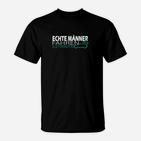 Echte Männer Fahren Elektrisch T-Shirt, Schwarz für Herren