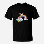 Einhorn Einhörner Regenbogen T-Shirt