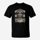 Februar 1985 Geburt von Legenden Schwarzes T-Shirt, Retro Design Tee