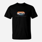 Herren Outdoor-Adventure-Grafik T-Shirt, Schwarz, Wanderliebhaber