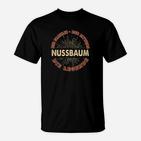 Legendäres Nussbaum Retro-Schriftzug T-Shirt, Vintage Design Tee