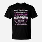 Lustiges Krankenschwester & Prinzessin T-Shirt, Doppelleben Design