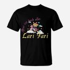 Lustiges Lari-Fari T-Shirt mit Comic-Schaf, Spaß-Shirt für Feste
