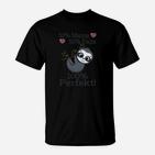 Lustiges Panda T-Shirt, 50% Mama 50% Papa 100% Perfekt