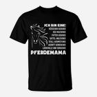 Pferdemama Motiv T-Shirt, Liebevolles Reiten & Pflege Tee