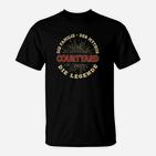 Schwarzes T-Shirt Courtyard The Legend, Legendäres Design-Shirt