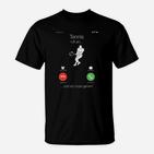 Tennis-Humor T-Shirt für Sportbegeisterte, Anruf Ignorieren Design