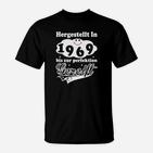 Vintage 1969 Perfektions-Jubiläum T-Shirt, Retro Stil Geburtsjahr Design