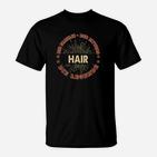 Vintage Hair Legend Grafik T-Shirt, Stylist Mode in Schwarz