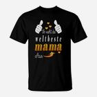 Weltbeste Mama T-Shirt mit Daumen-Hoch & Herzchen, Personalisiertes Design