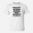 Bonus Papa T-Shirt mit Liebevoller Botschaft, Perfektes Geschenk