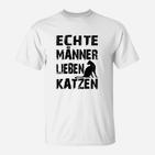 Echte Männer Lieben Katzen T-Shirt