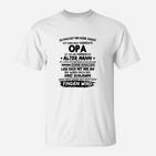 Humorvolles Opa T-Shirt mit Alter Mann Spruch, Geschenkidee für Großväter