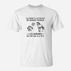 Hunde und Pferde Machen Mich Glücklich T-Shirt, Tierfreunde Design