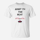 Jump to the Beat T-Shirt, Trampolin-Motiv Musik Tee