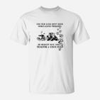 Landwirtschaft T-Shirt für Frauen, Kaffee, Traktor & Hund Motiv