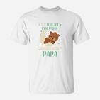 Lustiges Herren T-Shirt Ich schlafe, esse, pups - Premium Papa Shirt