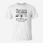 Meine Beste Freundin & Schwester T-Shirt, Herzliche Freundschaft