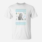 Retro Herren T-Shirt mit Abstraktem Porträt Design, Graphisches Tee