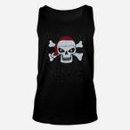 Skull Santa Hat Tank Tops