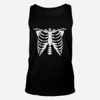 Skeleton Rib Cage Tank Tops