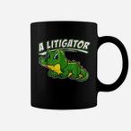 Funny Litigator Alligator Mugs