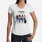 Girls Trip Catch Flights Not Feelings Shirt Women V-Neck T-Shirt