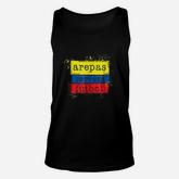Arepas Cerveza Futbol Colombian Flag Unisex Tank Top