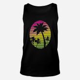 Haase Unlimited Palm Tree Scene Vacation Tropical Unisex Tank Top