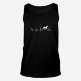 Horse Heartbeat Horse Lovers Unisex Tank Top