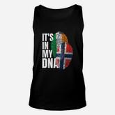 Irish Plus Norwegian Mix Dna Heritage Flag Unisex Tank Top