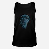Lone Wolf Howling At The Moon Unisex Tank Top