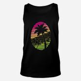 Palm Tree Scene Vacation Tropical Unisex Tank Top